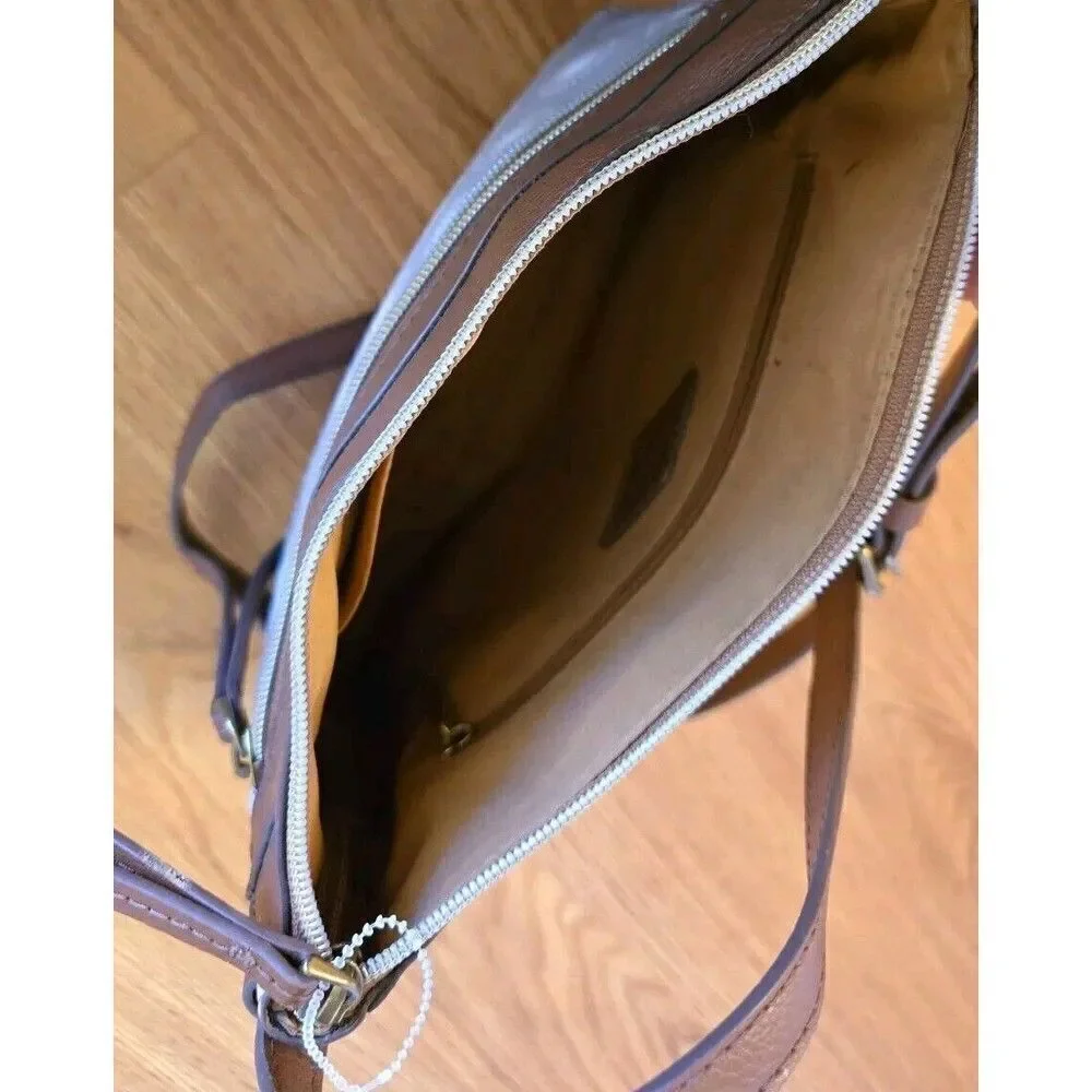Fossil Faux Leather Crossbody Floral Purse Bag